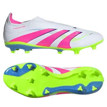 Kopačky Adidas Predator League Laceless FG/MG bílá/růžová/žlutá EUR 42