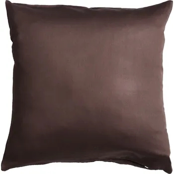 Povlak na dekorativní polštářek Povlak na polštářek bavlněný satén UNI - hnědý 70x90