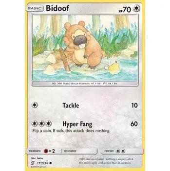 Karetní hra Pokémon UNM 171/236 Bidoof - Unified Minds Stav: Excellent, Verze: NORMAL