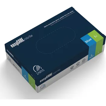 Vyšetřovací rukavice Zarys Easycare Nitrile nepudrované modré 100 ks