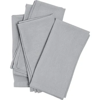 Today Látkové ubrousky UNI, bavlněné, šedá barva, 4 kusy, 40 x 40 cm, šedá