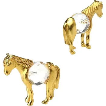 Figurka Kůň mini 2,9 cm gold