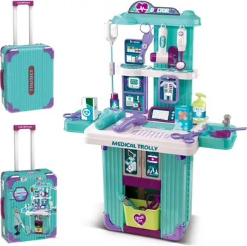 Hračka pro nejmenší 2v1 Kufr a ordinace s příslušenstvím