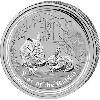 Lunární série II. - stříbrná mince 1 AUD Year of the Rabbit (Rok králíka) 1 Oz 2011