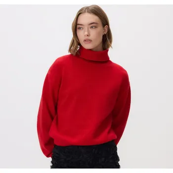 Dámský svetr Reserved - Svetr s&nbsp;rolákem - červená - 409HI-33X - 409HI-33X-L
