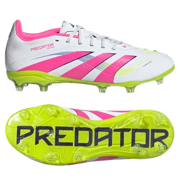 Kopačky Adidas Predator Elite FG bílá/růžová/žlutá EUR 33 1/2