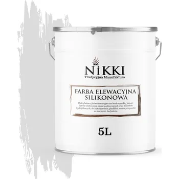 Fasádní barva Barva silikonová fasádní, nástěnná NIKKI 5 l ZLOMENÁ BÍLÁ DO ŠEDA F251 matná