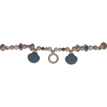 Figurka Label Label Silikonový řetěz Shell Blue