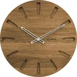 Dubové hodiny VLAHA VCT1021 vyrobené v Čechách se stříbrnými ručičkami 148173311