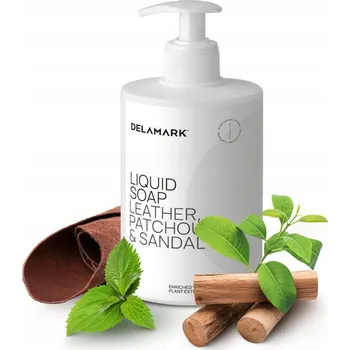Mýdlo Tekuté mýdlo na ruce a tělo, Kůže, Pačuli a Santalové dřevo - 500 ml