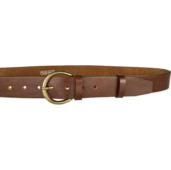 Opasek PENNY BELTS Kožený opasek 125V148 hnědý - 100 cm