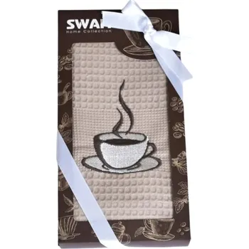 Utěrka Praktik Dárkové balení utěrka SWAN Espresso hnědé - 1 ks