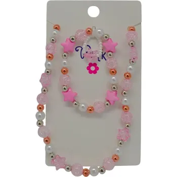 Náramek SET Náhrdelník a náramek - Perly a hvězdy