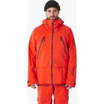SIMOND Pánská nepromokavá freeridová bunda FR900 M ORANŽOVÁ|ČERVENÁ