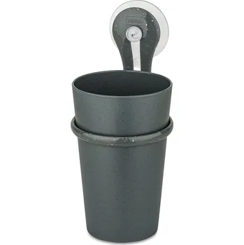 Držák na kartáček Koziol Kelímek na kartáčky LOOP na zeď, bílý, KOZIOL, antracitový