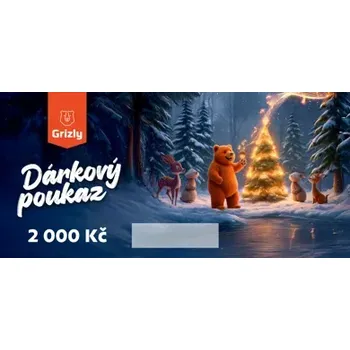 Dárkový potravinový koš GRIZLY Dárkový elektronický poukaz 2000 Kč 1 ks