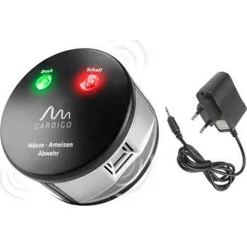 Odpuzovač zvířat Všesměrový plašič kun a hlodavců DUO 360° (Všesměrový plašič kun a myší DUO Gardigo 62318. Dosah přístroje 550 m2. úhel záběru 360°. Na kuny, hlodavce a hmyz.)