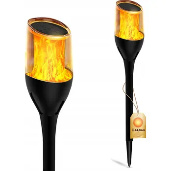 Venkovní osvětlení Solární lampa Lumiled černá 65 cm 1 ks