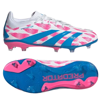 Kopačky Adidas Predator Elite FG bílá/růžová/modrá EUR 38 2/3