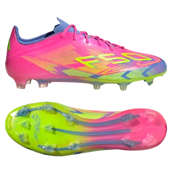 Kopačky Adidas F50 Elite FG růžová/modrá/žlutá EUR 46