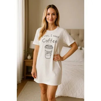 Dámská noční košile Maxitriko First, I need coffee