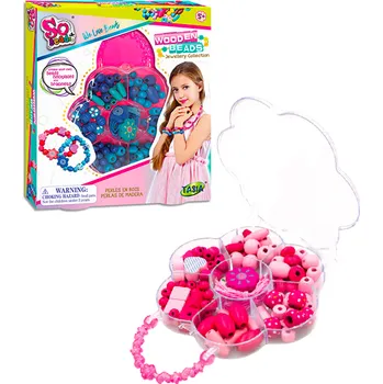 Náramek TASIA - Sada dřevěných korálků pro výrobu náramků A - 2 druhy