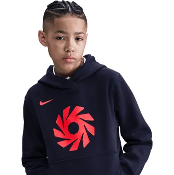 Pánská mikina Nike Erling Haaland Club Fleece tmavě modrá UK Junior S