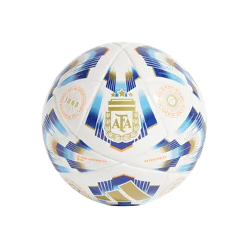Fotbalový míč Adidas Argentina bílá/modrá/zlatá UK 1