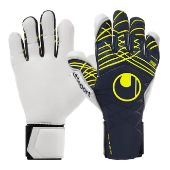 Brankářské rukavice Uhlsport Prediction Absolutgrip SC tmavě modrá/žlutá/bílá UK 12