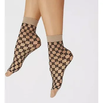 Dámské punčochy Dámské tenké ponožky Ivvy 20 DEN - Uni / béžová