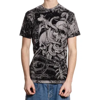 Pánské tričko tričko hardcore pánské - ASHES & DUST - AFFLICTION - A28554-BK - L