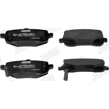 Brzdová destička Sada brzdových destiček, kotoučová brzda JURID 573299J