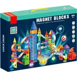 Magnetická stavebnice Dinosauří park s LED světly a kuličkou - 193 ks