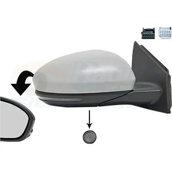Auto zrcátko Vnější zpětné zrcátko VAN WEZEL 4407818