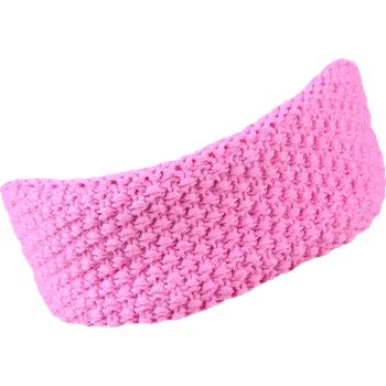 Čelenka Unisex pletená čelenka Sherpa LAURA růžová UNI