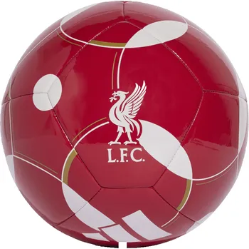 Fotbalový míč Adidas Liverpool FC Club Home červená/bílá UK 5