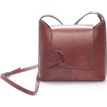 Kabelka Dámská kožená crossbody kabelka hnědá - ItalY Misty hnědá