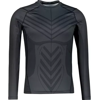 Pánské tričko Pánské funkční kompresní tričko s dlouhým rukávem premium ALTISPORT VOJ/ALM095TR03 ČERNÁ XXXL