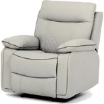 TV polohovací křeslo s elektrickým ovládáním, potah ekokůže v barvě lanýž 213796228