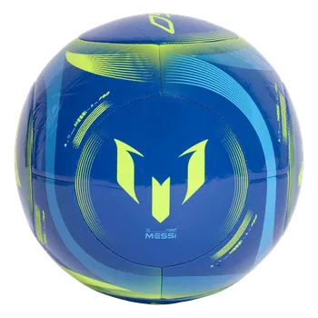 Fotbalový míč Adidas Messi Club modrá/žlutá UK 4