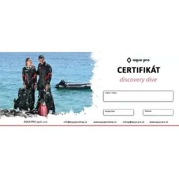 Dárkový potravinový koš Dárkový certifikát Try Scuba