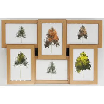 Fotorámeček Bondecor Multirám na 6 fotek, hnědý