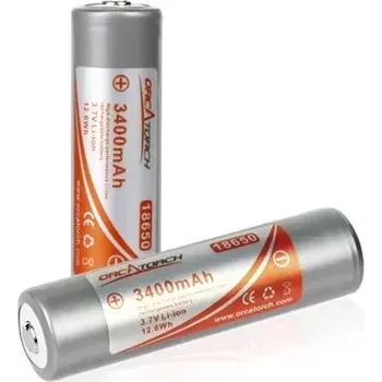Článková baterie Orcatorch Lithiová batérie LI-ION 18650 3400 mAh