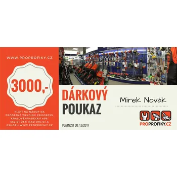 Dárkový potravinový koš Ostatní Dárkový poukaz v hodnotě 3000 Kč