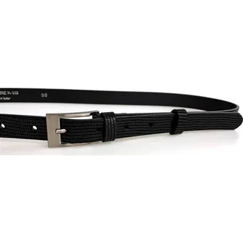Opasek PENNY BELTS Kožený opasek 20-183-603 černý - 85 cm