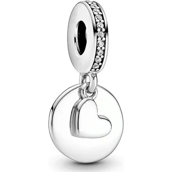 Šperk Pandora Dvojitý stříbrný přívěsek se srdíčkem Moments 799212C01 + 2 měsíce na vrácení zboží