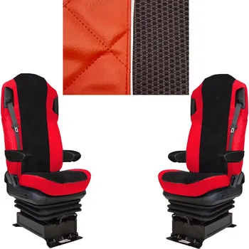 Potah sedadla FORD F-MAX potah sedačky koženkové červené