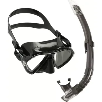 Potápěčská maska Cressi Šnorchlovací souprava OCEAN + GAMMA Černá / černá BKBK