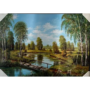 Obraz Bondecor Obraz "Most" tisk na papír na MDF desku, 70 x 50cm