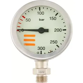 Tlakoměr Tecline Nikl 300 bar